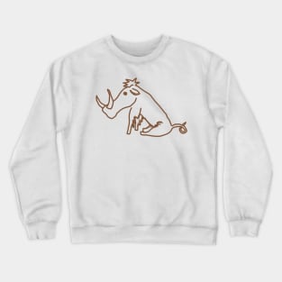 Little Sepia Warthog Crewneck Sweatshirt